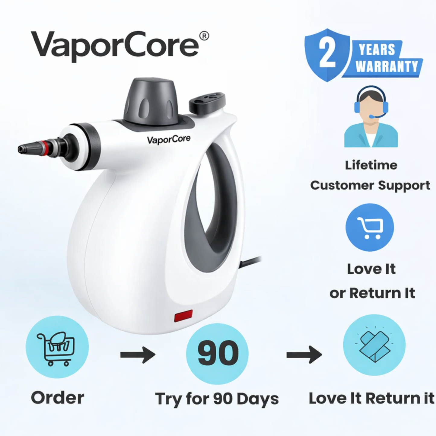 VaporCore Steam Cleaner